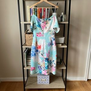 Calvin Klein Floral Cap Sleeve Dress